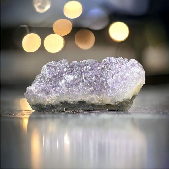 Amethyst Crystal Druzy Cluster‎ (#3) - Picture 1 of 14